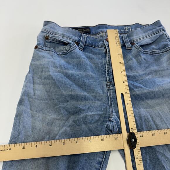 J Crew Jeans Womens 27 Blue Lookout High Rise Crop Stretch Denim Skinny Leg - Picture 9 of 10